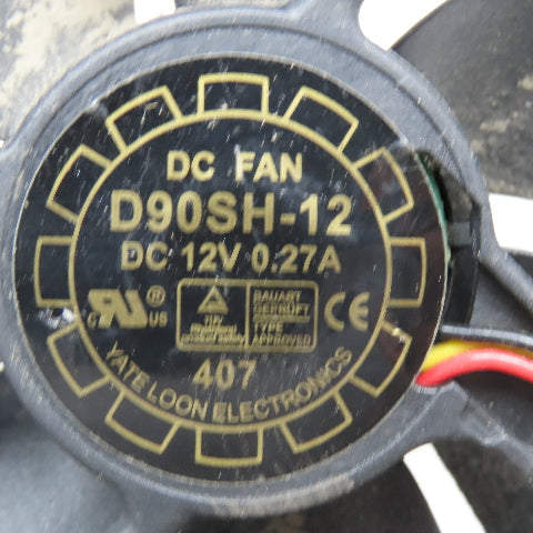 Yate Loon D90SH-12 12V DC Cabinet Cooling Fan Lot Of 7