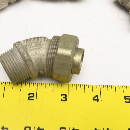 3/4" Liquid Tight Flexible Metal Conduit Elbow 45° Lot Of 10