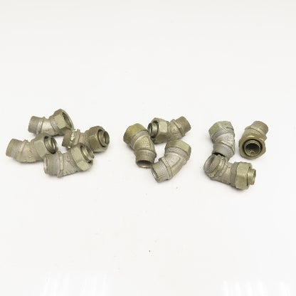 3/4" Liquid Tight Flexible Metal Conduit Elbow 45° Lot Of 10
