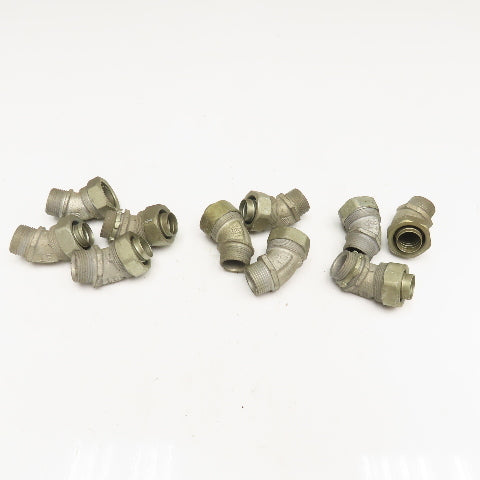 3/4" Liquid Tight Flexible Metal Conduit Elbow 45° Lot Of 10