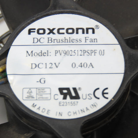 Foxconn PV902512PSPF 12VDC Cabinet Cooling Fan