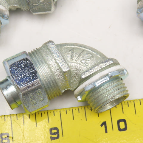 Appleton 1/2" Liquid Tight Flexible Metal Conduit Elbow 90° Lot Of 7