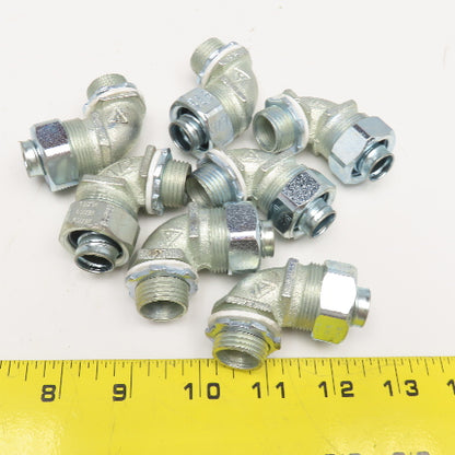 Appleton 1/2" Liquid Tight Flexible Metal Conduit Elbow 90° Lot Of 7