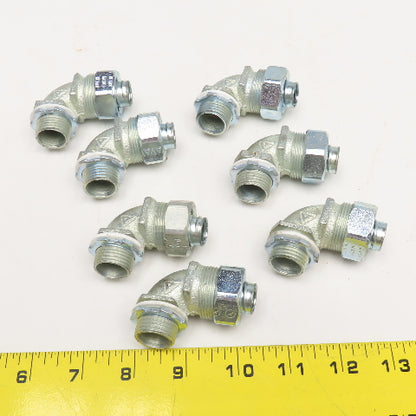 Appleton 1/2" Liquid Tight Flexible Metal Conduit Elbow 90° Lot Of 7