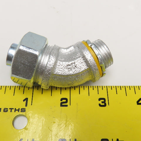Crouse Hinds 1/2" Liquid Tight Flexible Metal Conduit Elbow 45° Lot Of 9