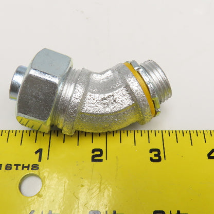 Crouse Hinds 1/2" Liquid Tight Flexible Metal Conduit Elbow 45° Lot Of 9