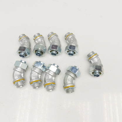 Crouse Hinds 1/2" Liquid Tight Flexible Metal Conduit Elbow 45° Lot Of 9