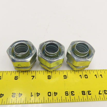 Crouse Hinds 3/4" Liquid Tight Conduit Straight Box Connector Lot Of 3