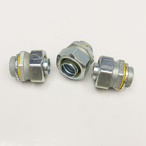 Crouse Hinds 3/4" Liquid Tight Conduit Straight Box Connector Lot Of 3