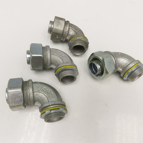 Crouse Hinds 3/4" Liquid Tight Conduit Elbow 90° Lot Of 4
