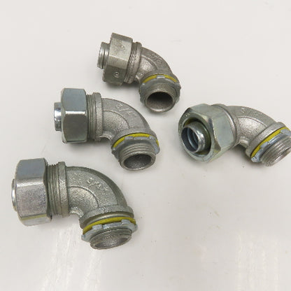 Crouse Hinds 3/4" Liquid Tight Conduit Elbow 90° Lot Of 4