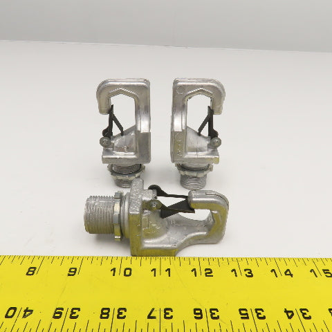 3/4" HID Fixture Hanger Safety Hook Cast Aluminum Lot Of 3