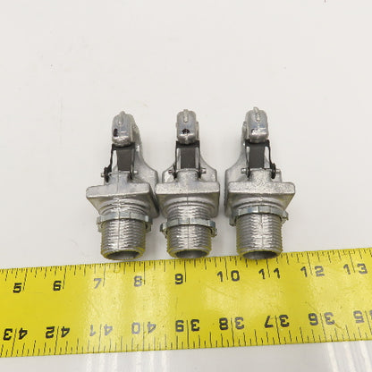 3/4" HID Fixture Hanger Safety Hook Cast Aluminum Lot Of 3