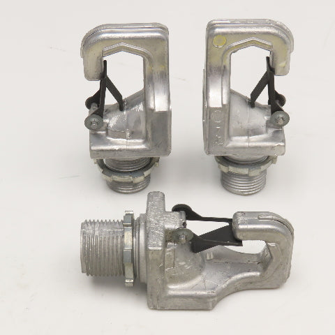 3/4" HID Fixture Hanger Safety Hook Cast Aluminum Lot Of 3