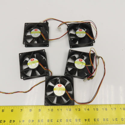 Cheng Home Electronic CHA8012CS-A Superred 12VDC Cabinet Cooling Fan Lot Of 5