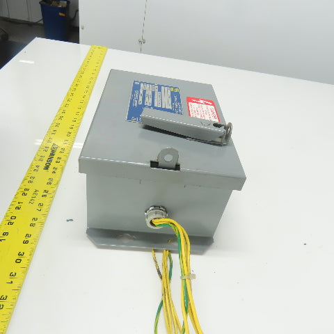Square D SK5271N Class 9070 Transformer Disconnect Combo Pri 230/460 Sec 115V