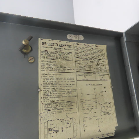 Square D SK5271N Class 9070 Transformer Disconnect Combo Pri 230/460 Sec 115V