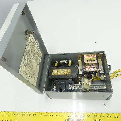 Square D SK5271N Class 9070 Transformer Disconnect Combo Pri 230/460 Sec 115V