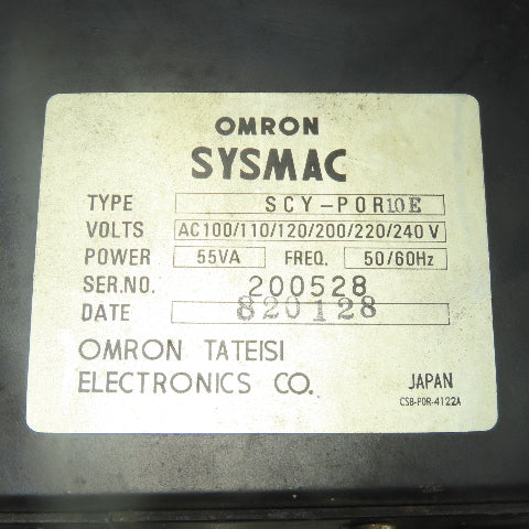 Omron SCY-P0R10E Sysmac Programmable Controller 100-240V 55VA