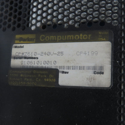 Parker CP*Z610-240V-25 Compumotor Brushless Servo Drive 240VAC 3PH