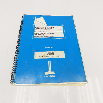 Okuma BL II-D/VAC II/VACIII 3727-E-R3 4th Edition Drive Units Maintenance Manual
