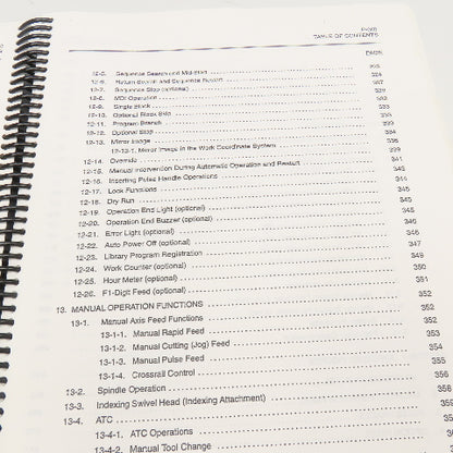 Okuma OSP7000M OSP700M 3750-E-R2 Operational Manual