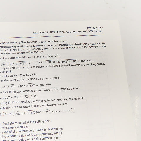 Okuma OSP7000M OSP700M 3774-E-R1 Special Functions Manual (No.2)