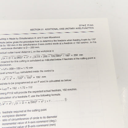 Okuma OSP7000M OSP700M 3774-E-R1 Special Functions Manual (No.2)