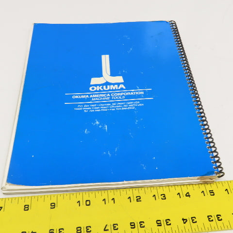 Okuma MX-45VA MX-45VAE P-K601-002-E OSP700M Operation Maintenance Manual