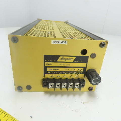 Acopian B24G500 Power Supply 2-1/2A 250V