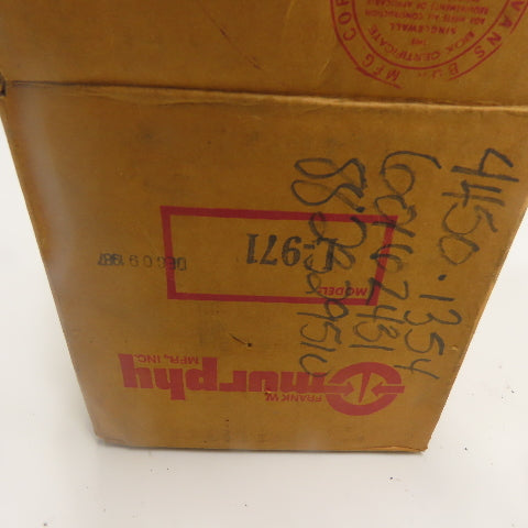 Frank Murphey L-971 Low Oil Level Switch 4A 250VAC NEW