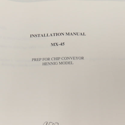 Okuma MX-45VAE AD0002 Electrical Drawing Manual W/ MD0030-01