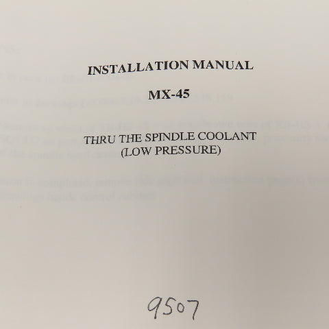 Okuma MX-45VAE AD0002 Electrical Drawing Manual W/ MD0030-01