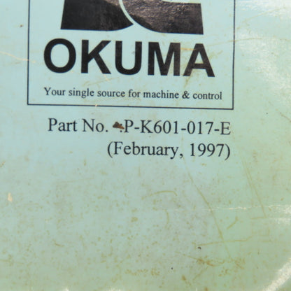 Okuma MX-45VAE P-K601-017-E AD0001 Electrical Drawing Manual