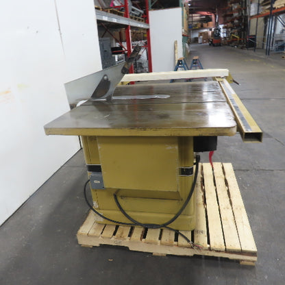Powermatic Model 72A 14" Tilting Arbor Table Saw 3Ph 230/460V 7.5HP