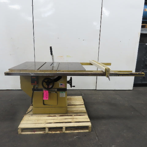 Powermatic Model 72A 14" Tilting Arbor Table Saw 3Ph 230/460V 7.5HP