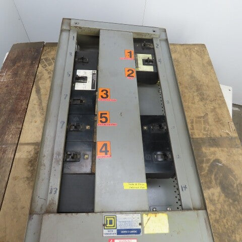 Square D NH1B49331-1 400A NH1B Load Center Breaker Box 277/480V 3PH 4W 9Breakers