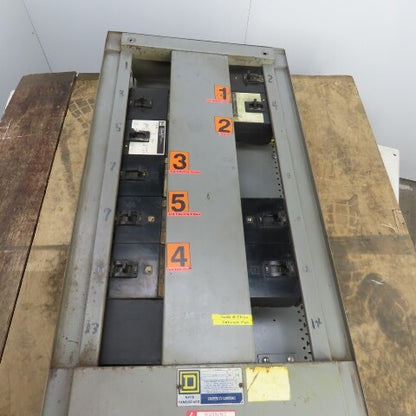 Square D NH1B49331-1 400A NH1B Load Center Breaker Box 277/480V 3PH 4W 9Breakers
