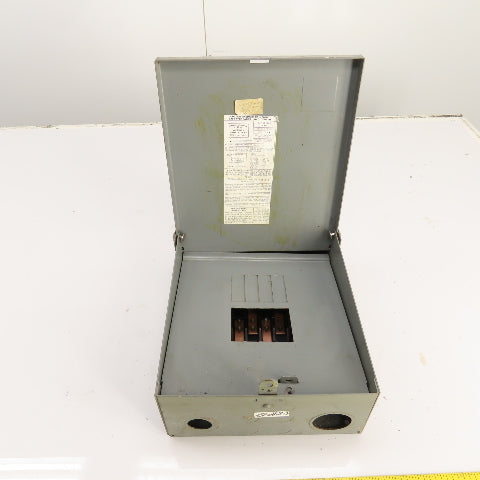 Cutler Hammer 100A Raintight Safetybreaker Loadcenter 120/240V 1PH 3W