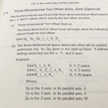 Okuma 4186-E OSP-U100M OSP-U10M Programming Manual