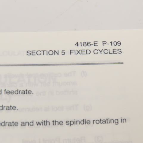 Okuma 4186-E OSP-U100M OSP-U10M Programming Manual