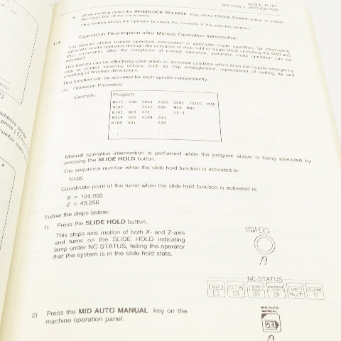 Okuma 3272-E-R3 OSP5020L OSP500L-G Operation Manual 10th Edition