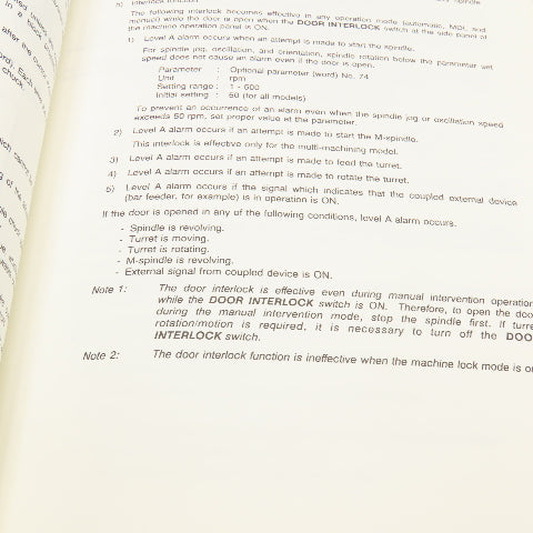Okuma 3272-E-R3 OSP5020L OSP500L-G Operation Manual 10th Edition