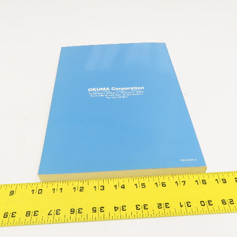 Okuma 3272-E-R3 OSP5020L OSP500L-G Operation Manual 10th Edition