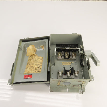 Gould F352H-CH 60A Fusible Safety Disconnect Switch 600VAC 3-Pole 30HP
