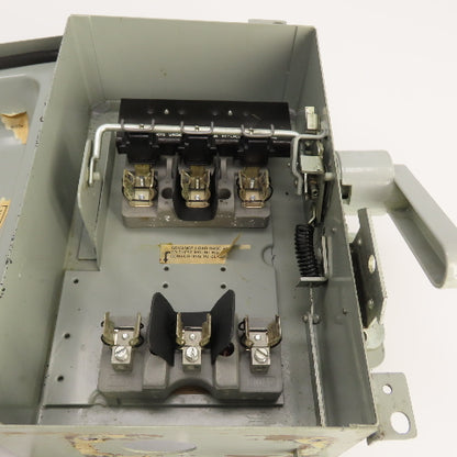 Gould F352H-CH 60A Fusible Safety Disconnect Switch 600VAC 3-Pole 30HP