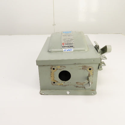 Gould F352H-CH 60A Fusible Safety Disconnect Switch 600VAC 3-Pole 30HP