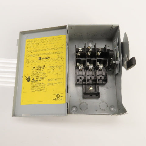 Cutler Hammer DG321UGB Ser B 30A Fusible Safety Disconnect Switch 240VAC 3-Pole