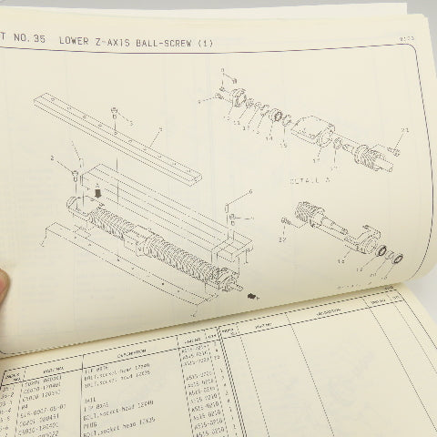 Okuma LE15-020-R5 LR15 T-2S Parts Book With OSP5020L CNC