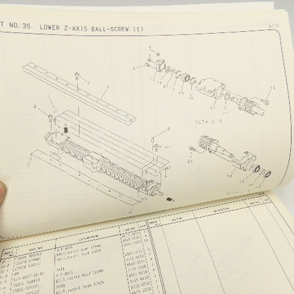 Okuma LE15-020-R5 LR15 T-2S Parts Book With OSP5020L CNC